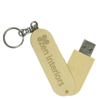 Bamboo Swivel USB