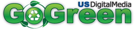 US Digital Media Go Green Logo