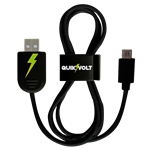 
Micro USB Cable with QuikClip